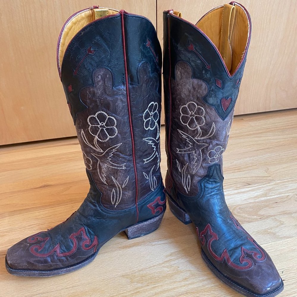 Old Gringo Golondrita Boot Black Size 8 D Western… - image 1